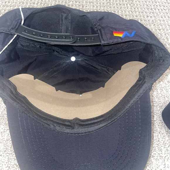 Aviator Nation Black Nylon Hat Rock and Roll Thunder Bolt Patch - Picture 5 of 6